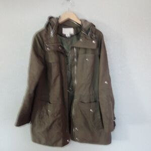Olive Green Hooded Jacket ( Bag O )